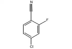 4-Chloro-2-fluorobenzonitrile structure, CAS 57381-51-8
