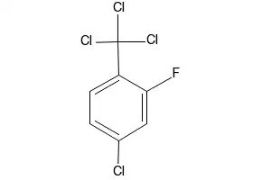 4-Chloro-2-fluorobenzotrichloride structure, CAS 179111-13-8