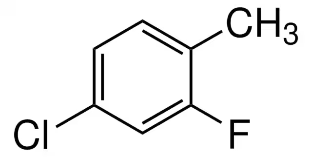 4-Chloro-2-fluorotoluene structure, CAS 452-75-5