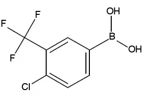 4-Chloro-3-(trifluoromethyl)benzeneboronic acid structure, CAS 176976-42-4