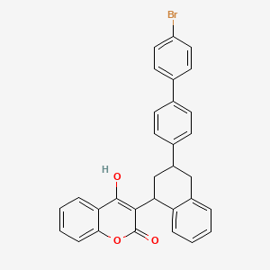 Brodifacoum structure, CAS 56073-10-0