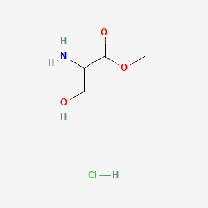 DL-Serine methyl ester hydrochloride structure, CAS 5619-04-5