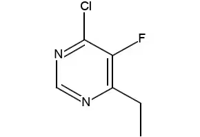 4-Chloro-6-ethyl-5-fluoropyrimidine structure, CAS 137234-74-3