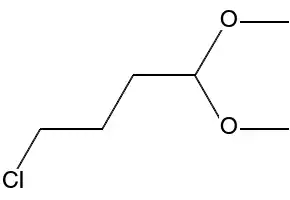 4-Chlorobutanal dimethyl acetal structure, CAS 29882-07-3