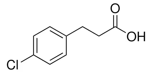 4-Chlorophenylpropionic acid structure, CAS 2019-34-3