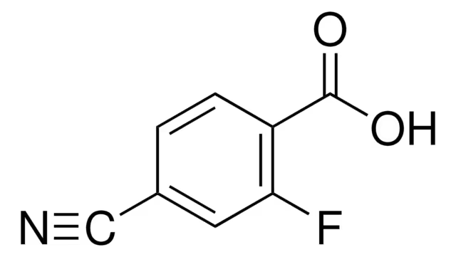 4-Cyano-2-fluorobenzoic acid structure, CAS 164149-28-4