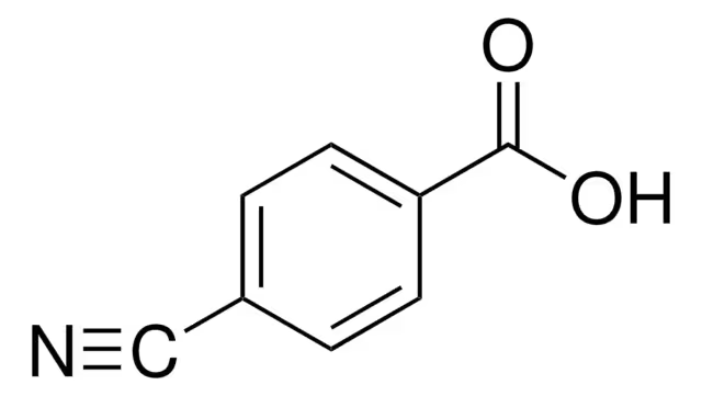 4-Cyanobenzoic acid structure, CAS 619-65-8