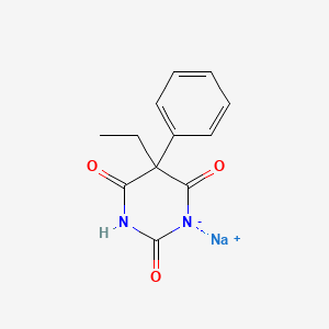 Phenobarbital sodium structure, CAS 57-30-7