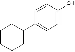 4-Cyclohexylphenol structure, CAS 1131-60-8