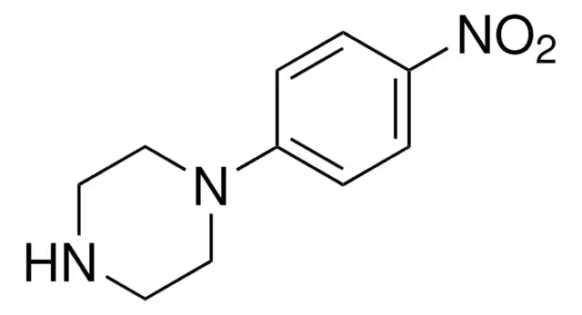 1-(4-Nitrophenyl)piperazine structure, CAS 6269-89-2