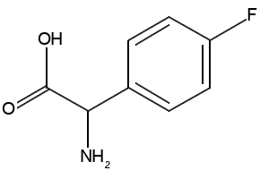 4-Fluoro-DL-phenylglycine structure, CAS 7292-73-1