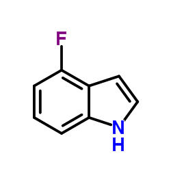4-Fluoroindole structure, CAS 387-43-9