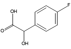 4-Fluoromandelic acid structure, CAS 395-33-5