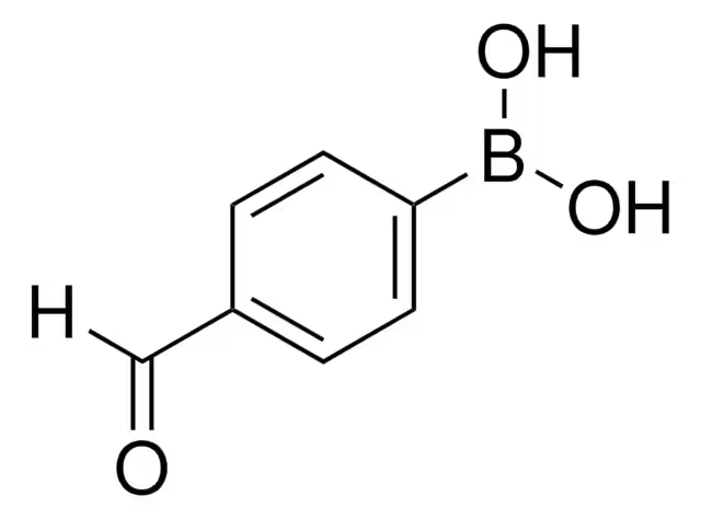 4-Formylphenylboronic acid structure, CAS 87199-17-5