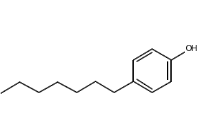 4-Heptylphenol structure, CAS 1987-50-4