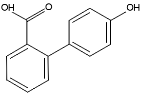 4'-Hydroxy biphenyl-2-carboxylic acid structure, CAS 67526-82-3