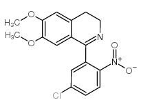 1-(5-Chloro-2-nitrophenyl)-3,4-dihydro-6,7-dimethoxyisoquinoline structure, CAS 62206-13-7