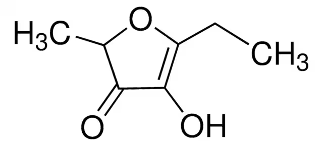 4-Hydroxy-2-ethyl-5-methyl-3-furanone structure, CAS 27538-10-9