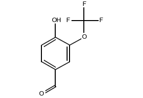 4-Hydroxy-3-(trifluoromethoxy)benzaldehyde structure, CAS 53104-95-3
