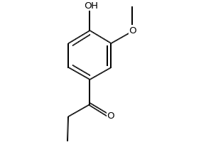 4-Hydroxy-3-methoxypropiophenone structure, CAS 1835-14-9