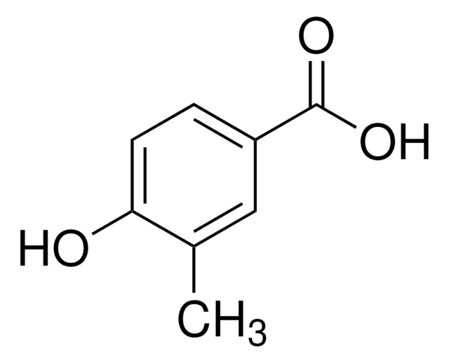 4-Hydroxy-3-methylbenzoic acid structure, CAS 499-76-3