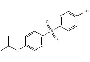 4-Hydroxy-4'-isopropoxydiphenylsulfone structure, CAS 95235-30-6