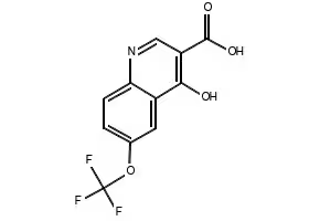 4-Hydroxy-6-(trifluoromethoxy)quinoline-3-carboxylic acid structure, CAS 175203-86-8