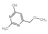 4-Hydroxy-6-methoxymethyl-2-methylpyrimidine structure, CAS 38249-50-2