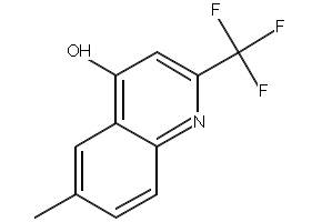 4-Hydroxy-6-methyl-2-(trifluoromethyl)quinoline structure, CAS 1701-20-8
