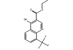 4-Hydroxy-8-(trifluoromethyl)quinoline-3-carboxylic ethyl ester structure, CAS 23851-84-5