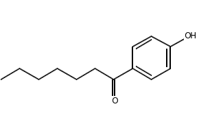 4'-Hydroxy-n-heptanophenone structure, CAS 14392-72-4