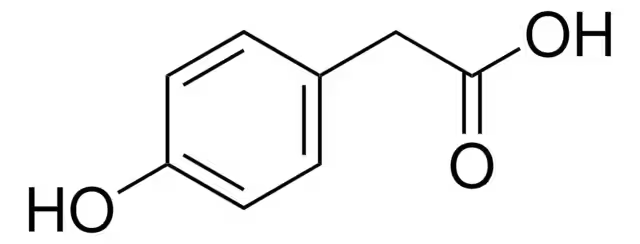 4-Hydroxyphenylacetic acid structure, CAS 156-38-7