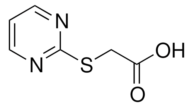 (2-Pyrimidylthio)acetic acid structure, CAS 88768-45-0