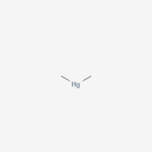 Dimethylmercury structure, CAS 593-74-8
