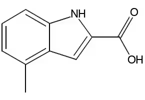 4-Methylindole-2-carboxylic acid structure, CAS 18474-57-2