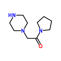 1-(Pyrrolidinocarbonylmethyl)piperazine structure, CAS 39890-45-4