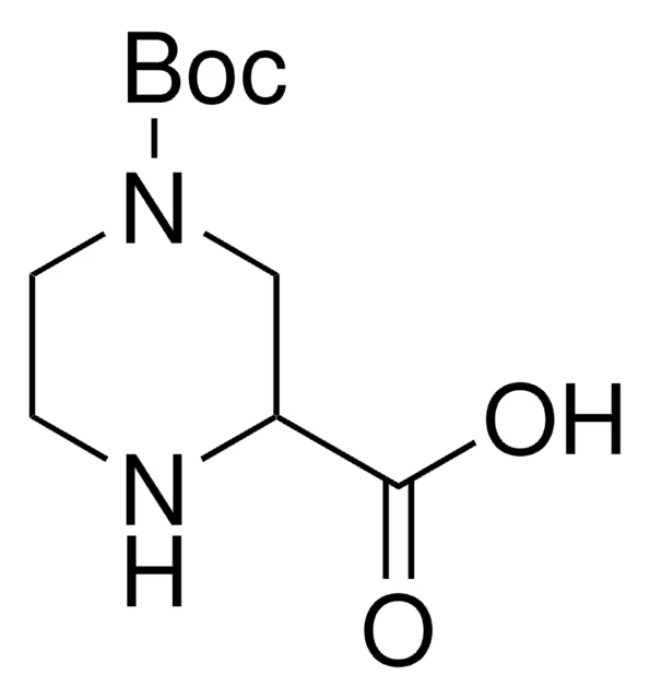 4-N-Boc-piperazine-2-carboxylic acid structure, CAS 128019-59-0