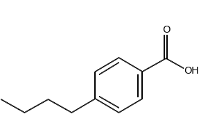 4-n-Butylbenzoic acid structure, CAS 20651-71-2