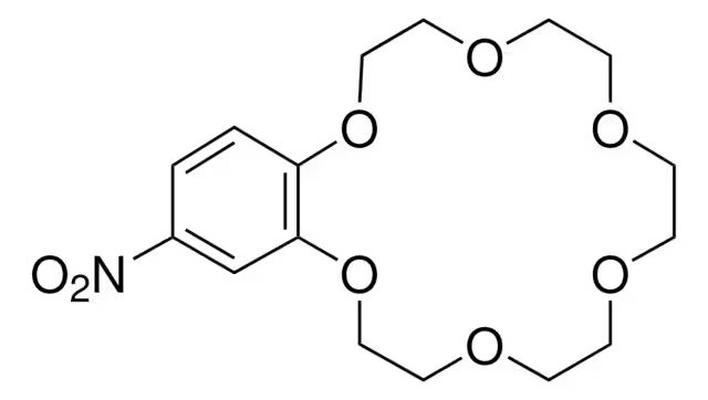 4-Nitrobenzo-18-crown-6 structure, CAS 53408-96-1
