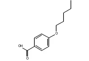 4-n-Pentyloxybenzoic acid structure, CAS 15872-41-0