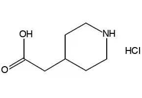 4-Piperidineacetic acid hydrochloride structure, CAS 73415-84-6