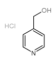 4-Pyridinemethanol hydrochloride structure, CAS 62302-28-7