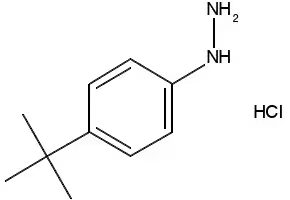 4-tert-Butylphenylhydrazine hydrochloride structure, CAS 128231-55-0