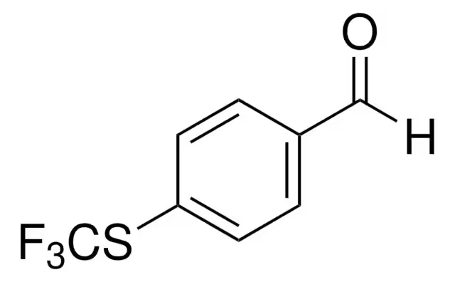 4-Trifluoromethylthiobenzaldehyde structure, CAS 4021-50-5