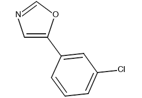 5-(3-Chlorophenyl)oxazole structure, CAS 89808-76-4