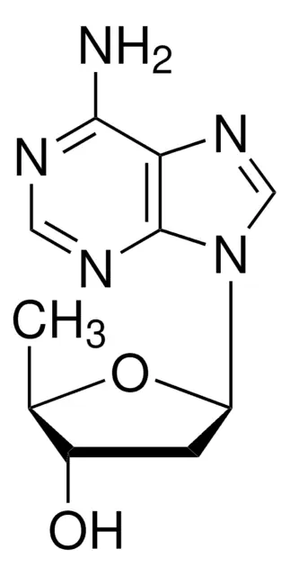 5-(6-Aminopurin-9-yl)-2-methyltetrahydrofuran-3-ol structure, CAS 6698-26-6