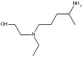 5-(N-Ethyl-N-2-hydroxyethylamino)-2-penthlamine structure, CAS 69559-11-1