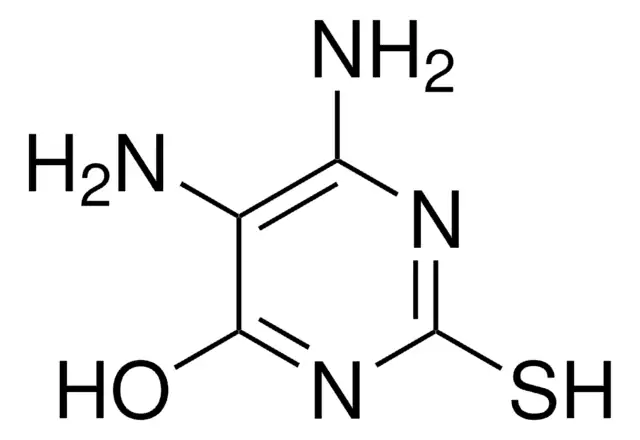 5,6-Diamino-4-hydroxy-2-mercaptopyrimidine structure, CAS 1004-76-8