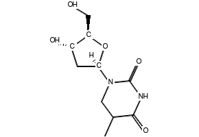 5,6-Dihydrothymidine structure, CAS 5627-00-9