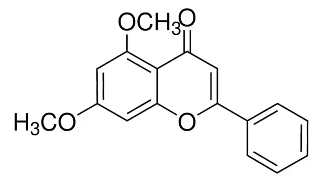 5,7-Dimethoxyflavone structure, CAS 21392-57-4